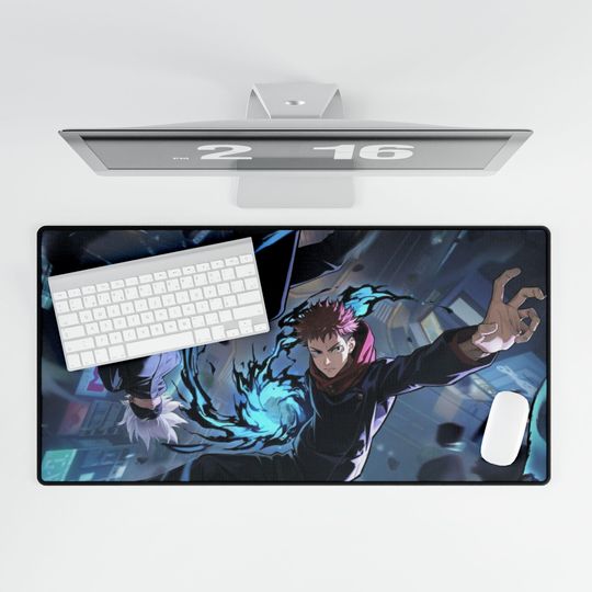 Jujutsu Satoru Desk Mat: Gojo & Yuji Anime Gaming Pad