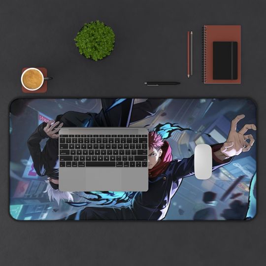 Jujutsu Satoru Desk Mat: Gojo & Yuji Anime Gaming Pad
