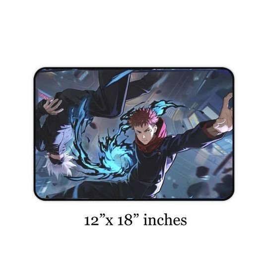 Jujutsu Satoru Desk Mat: Gojo & Yuji Anime Gaming Pad
