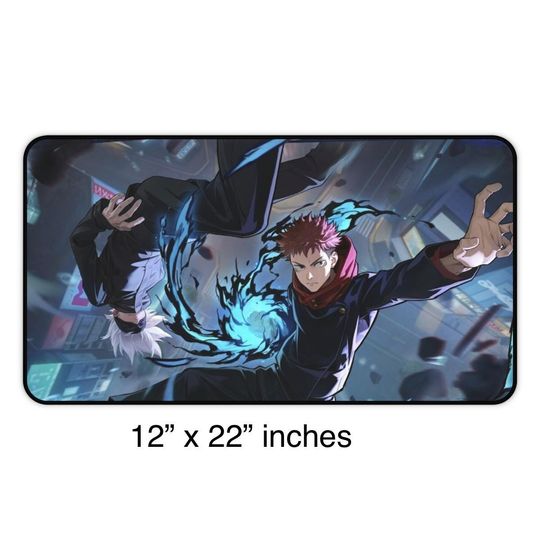 Jujutsu Satoru Desk Mat: Gojo & Yuji Anime Gaming Pad