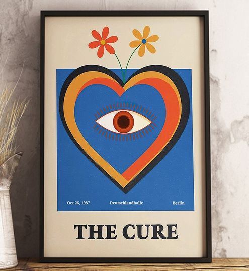 1987 The Cure Poster, The Cure Heart Poster