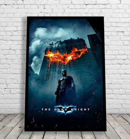 Batman The Dark Knight Rises Poster, Vintage Style Poster Decor, Batman Poster