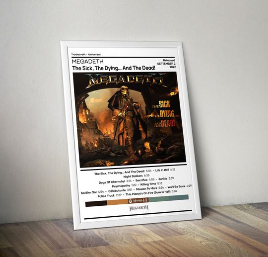 Megadeth Poster | The Sick, the Dying and the Dead! Poster