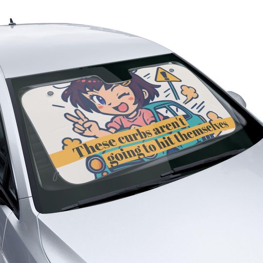 Hit the Curb Car Sun Shade
