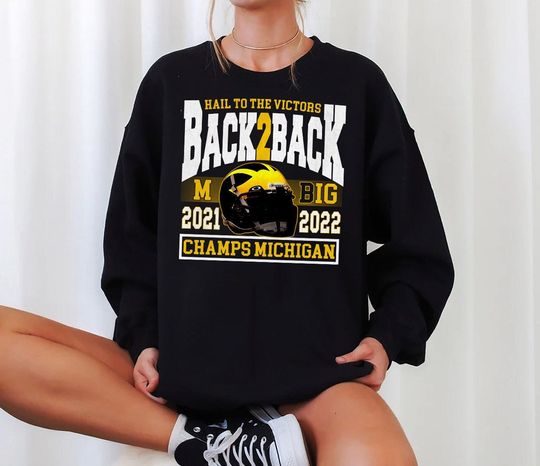 Michigan Back-To-Back Big Ten Championship 2022 Shirt, Wolverines Football Big Ten Champions Shirt