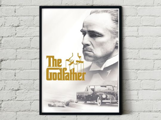 The Godfather Original Classic Retro Art Design Movie Film Poster Print Wall Decor