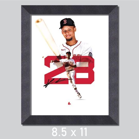 Kristian Campbell 28 Boston Red Sox Baseball Poster/Wall Decor/Print