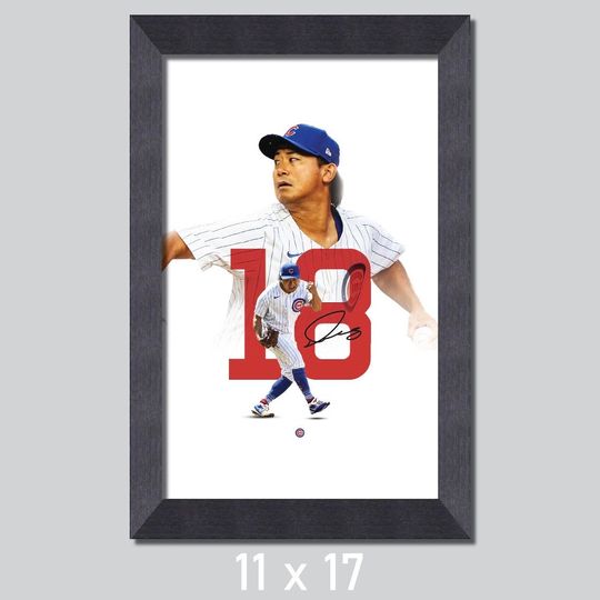 Shota Imanaga 18 Chicago Cubs Baseball Poster/Wall Decor/Print