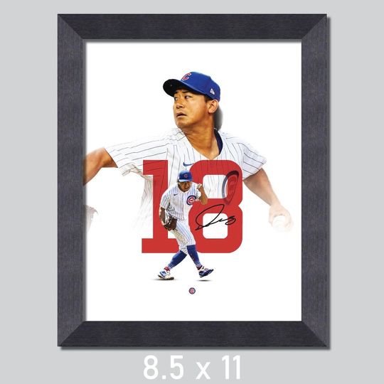 Shota Imanaga 18 Chicago Cubs Baseball Poster/Wall Decor/Print