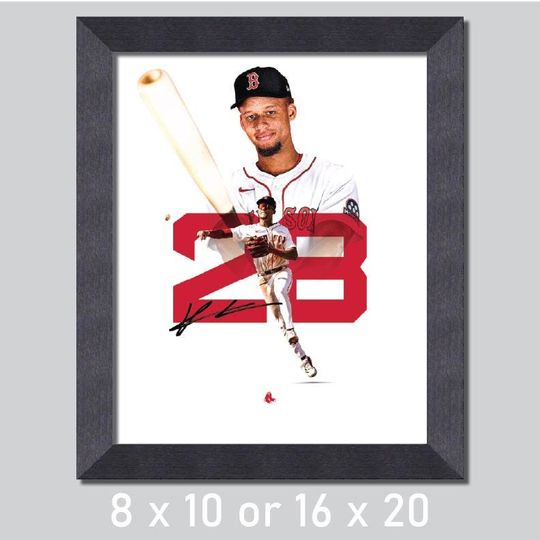 Kristian Campbell 28 Boston Red Sox Baseball Poster/Wall Decor/Print