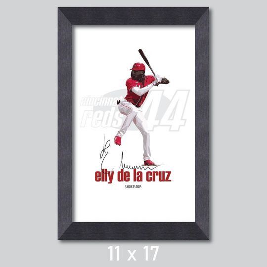 Elly De La Cruz Cincinnati Reds Baseball Poster/Wall Decor/Print