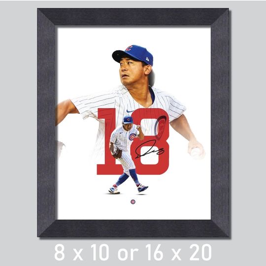 Shota Imanaga 18 Chicago Cubs Baseball Poster/Wall Decor/Print