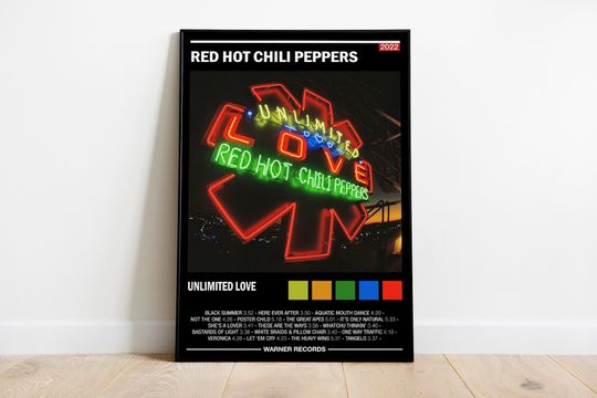 Red Hot Chili Peppers Poster, Wall Decor, Album Art Poster