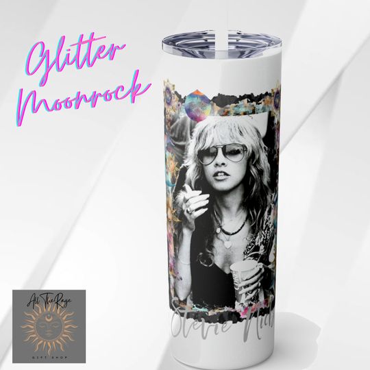 Stevie Nicks Tumbler with Lid and Straw 20oz