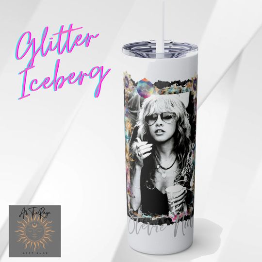 Stevie Nicks Tumbler with Lid and Straw 20oz