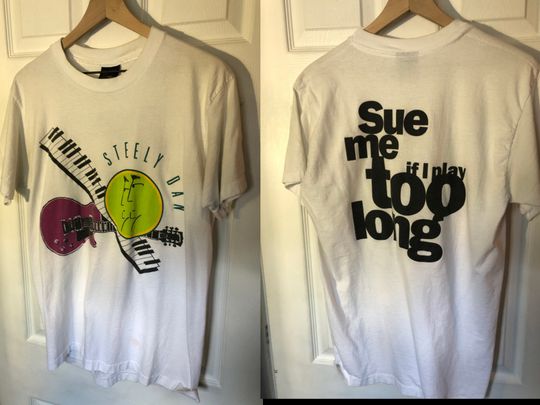 Vintage 1990s Steely Dan Sue Me If I Play Too Long T-Shirt