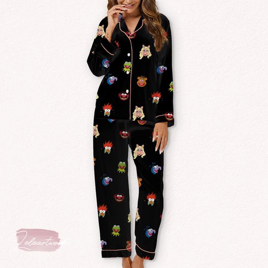 Muppet Set  Cute Pajamas Featuring Kermit, Miss Piggy, Animal & More