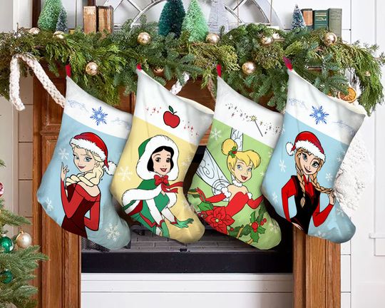 Disney Princess Christmas Stocking, Elsa Stocking, Anna Stocking