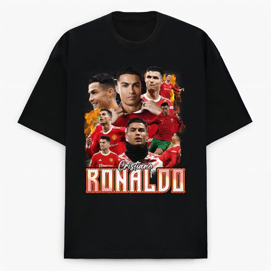 Cristiano Ronaldo FIFA World Cup Soccer Football Sports Vintage Bootleg Retro 90s T-shirt