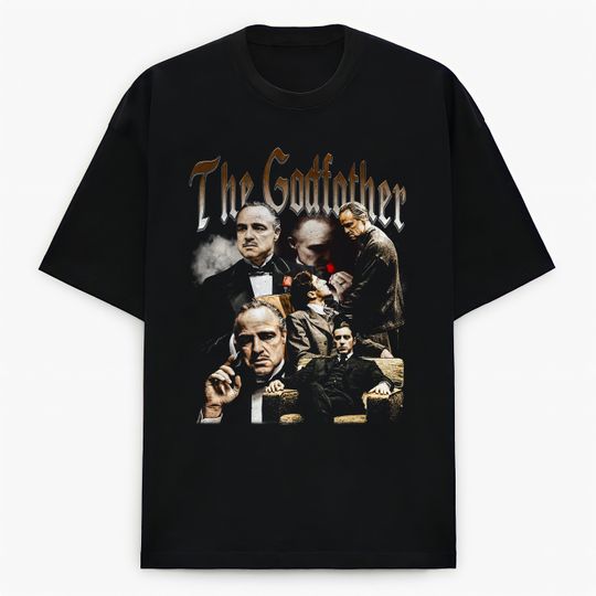 The Godfather Movie Vintage Bootleg Retro Rapper Graphic Rap Tee T-shirt