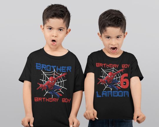 Spiderman Shirt, Spiderman Birthday Shirts