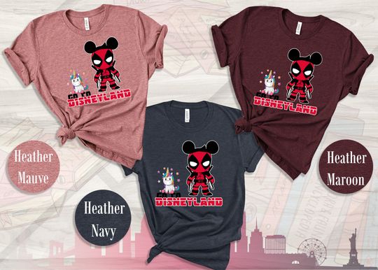 Marvel, Deadpool, Disney Couple Shirt