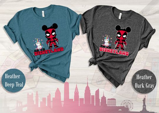 Marvel, Deadpool, Disney Couple Shirt