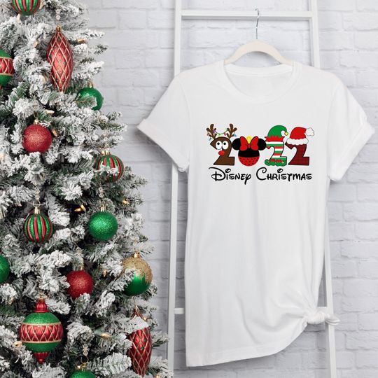 Disney Christmas 2022 Shirt, Disney Minnie Xmas Tee, Mickey Ears Shirt, Mickey Christmas Shirt, Magic Kingdom Shirt, Epcot, Xmas Family Tee