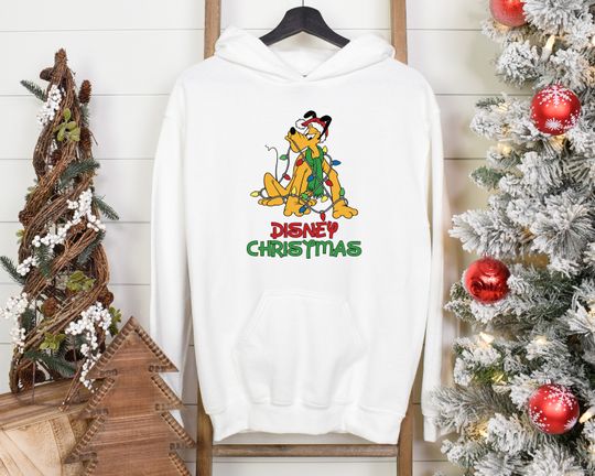 Pluto Christmas Lights Hoodie, Disney Pluto Hoodie