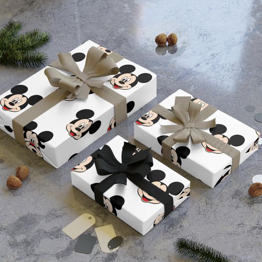 Mickey Mouse Gift Wrapping Paper Roll