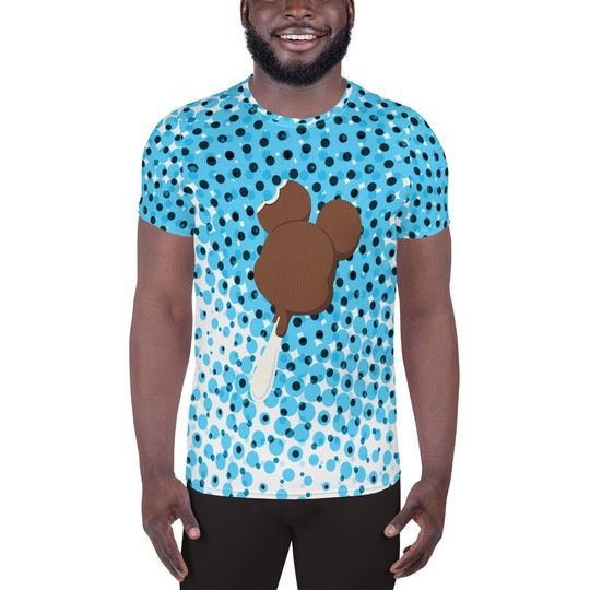 Ice Cream Bar Men's T-shirt – Fun Cartoon Casual Graphic Tee for Adults