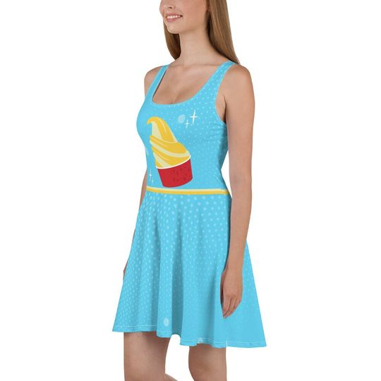 Pineapple Ice Cream Skater Dress