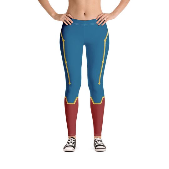 Captain Marvel Inspired Leggings
