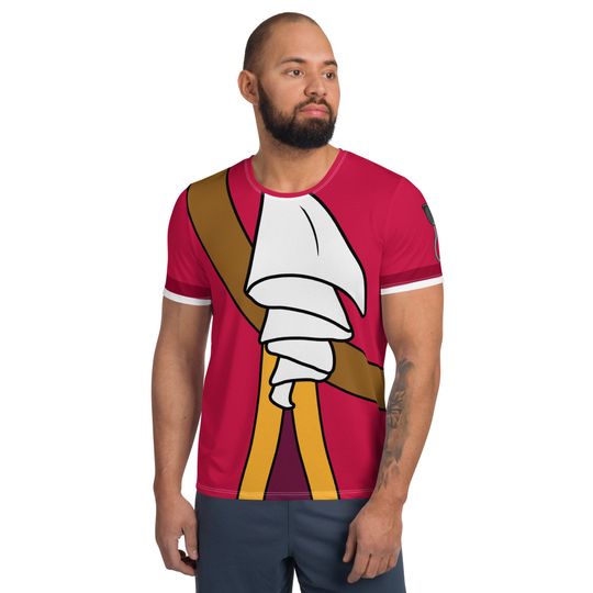 Captain Hook Inspired Men's T-shirt – Fun Cartoon Casual Graphic Tee for Adults