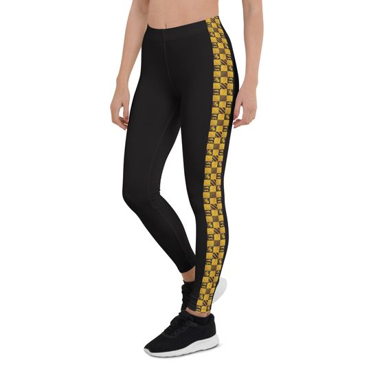 Yellow House Leggings – Comfortable High Waist Yoga Pants for Women