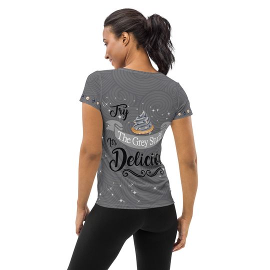 Grey Stuff T-shirt – Fun Cartoon Casual Graphic Tee for Adults