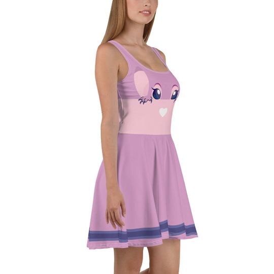 Pink Alien Skater Dress