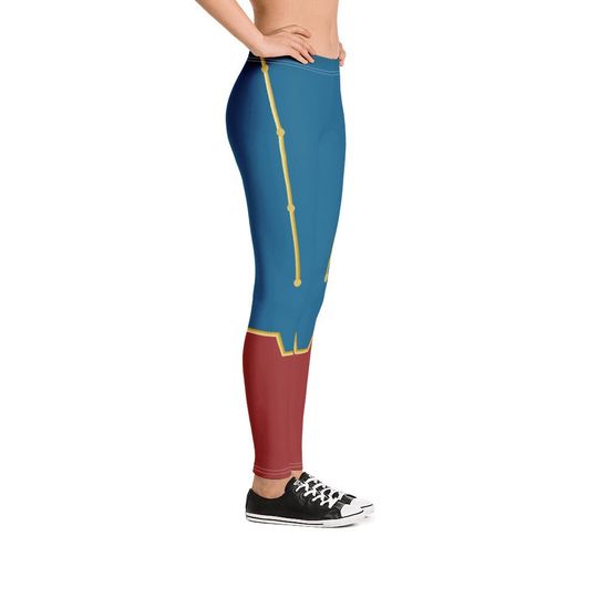 Captain Marvel Inspired Leggings
