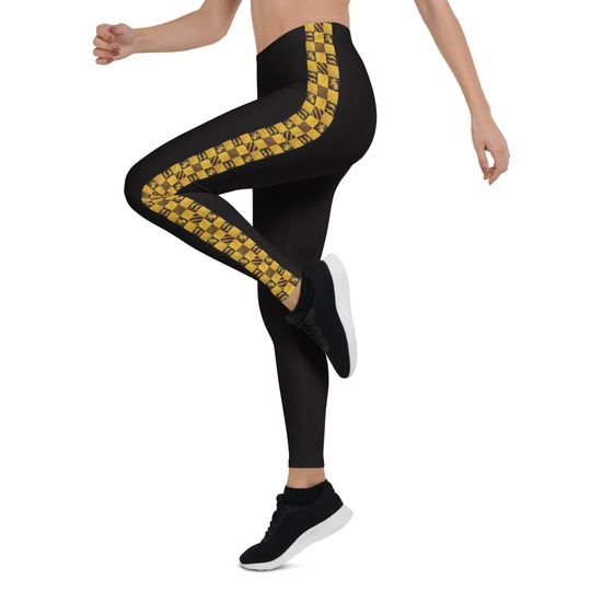 Yellow House Leggings – Comfortable High Waist Yoga Pants for Women