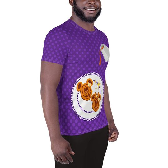 Mickey Waffle Men's T-shirt – Fun Cartoon Casual Graphic Tee for Adults