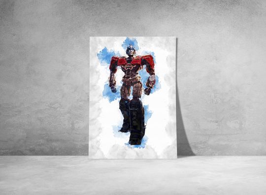 OPTIMUS PRIME POSTER - Transformers One Poster - Watercolor Art