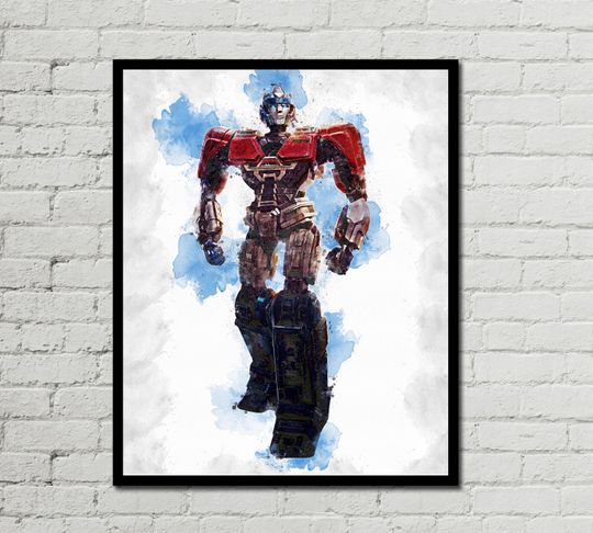 OPTIMUS PRIME POSTER - Transformers One Poster - Watercolor Art