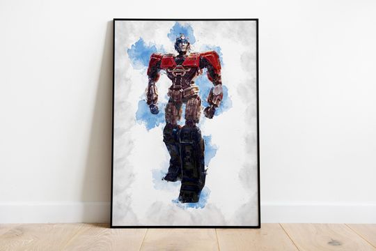 OPTIMUS PRIME POSTER - Transformers One Poster - Watercolor Art