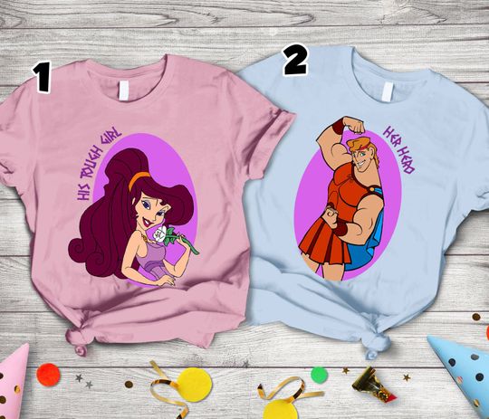 Hercules Megara Shirts Hercules T-Shirt His And Her Shirt Disney Couple Tshirts