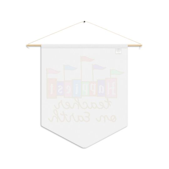 Happiest Teacher on Earth Wall Pennant | Disney Wall Decor | Disney Magic Wall Hanging