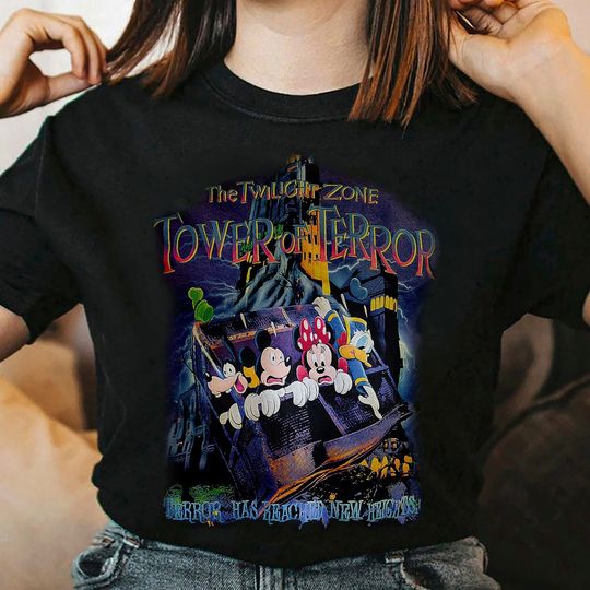 The Twilight Zone Tower of Terror Retro Shirt, Mickey and Friends Tower of Terror shirt