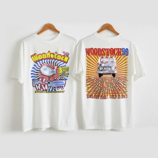 Vintage Woodstock 99 Shirt, Woodstock 30th Anniversary Shirt, Trainwreck Woodstock 99 T-Shirt