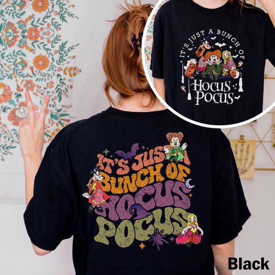 Minnie And Daisy Hocus Pocus Double Sided T-Shirt, Disney Halloween Sided T-Shirt