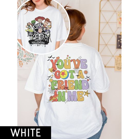 Toy Story Skeleton Double Sided T-Shirt, Disney Halloween Sided T-Shirt
