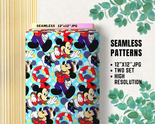 Mickey Cruise Disney Wrapping Paper